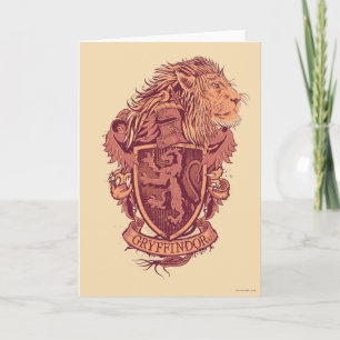Harry Potter Gryffindor Lion Crest Card