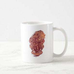 Harry Potter   Gryffindor Lion Crest Coffee Mug