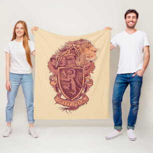 Harry Potter Gryffindor Lion Crest Fleece Blanket