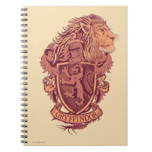 Harry Potter   Gryffindor Lion Crest Notebook