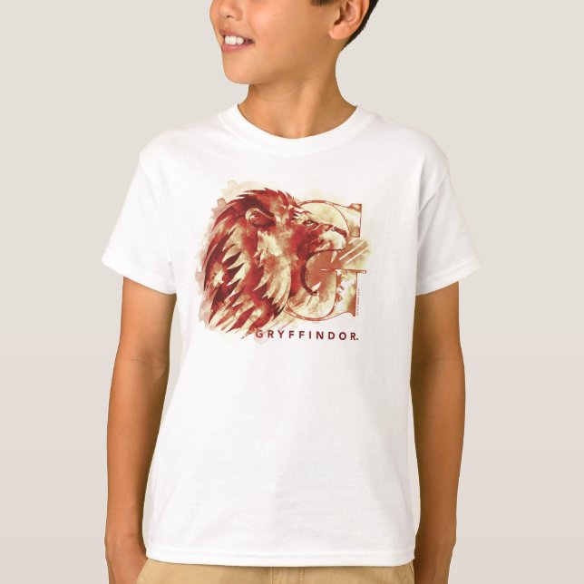 Harry Potter | GRYFFINDOR™ Lion Watercolor T-Shirt (Front)