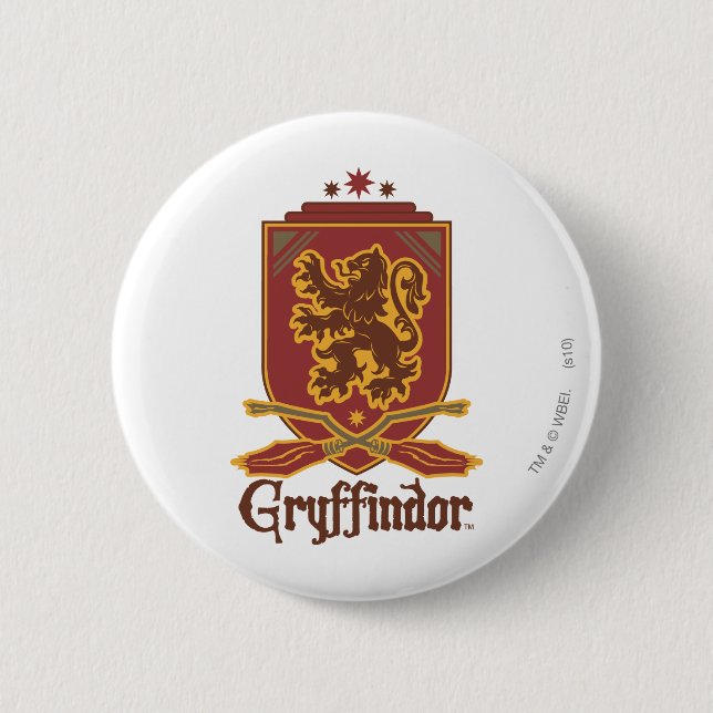 Harry Potter | Gryffindor QUIDDITCH™  Badge 2 Inch Round Button (Front)