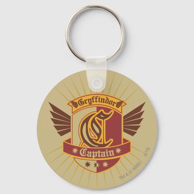 Harry Potter | Gryffindor QUIDDITCH� Captain Emble Keychain (Front)