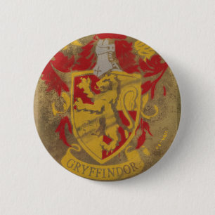 Harry Potter Gryffindor - Retro House Crest 2 Inch Round Button