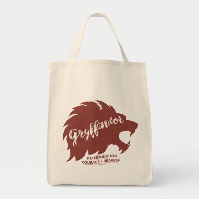 Harry Potter | GRYFFINDOR™ Silhouette Typography Tote Bag (Front)