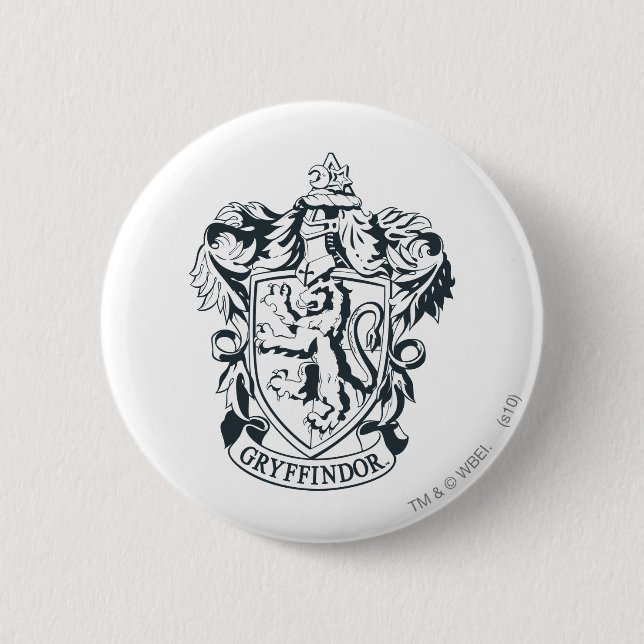 Harry Potter | Gryffindor Stencil Sketch 2 Inch Round Button (Front)