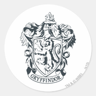 Harry Potter | Gryffindor Stencil Sketch Classic Round Sticker