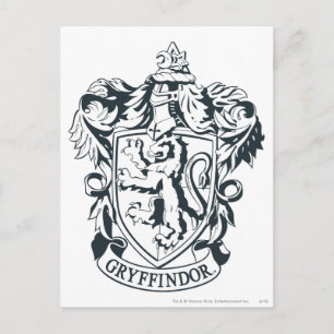 Harry Potter   Gryffindor Stencil Sketch Postcard