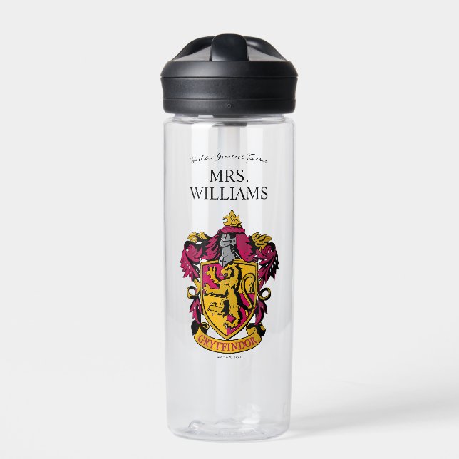 Harry Potter | Gryffindor Teacher Personalized Water Bottle (Front)