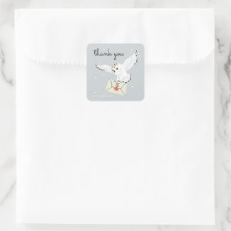 Harry Potter Hedwig Baby Shower Thank You Square Sticker