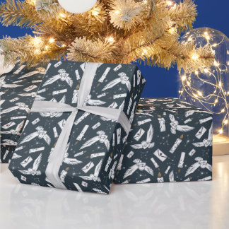 HARRY POTTER™ Hedwig Delivering Letters Pattern Wrapping Paper