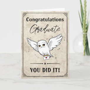 Harry Potter   Hedwig Graduation Card