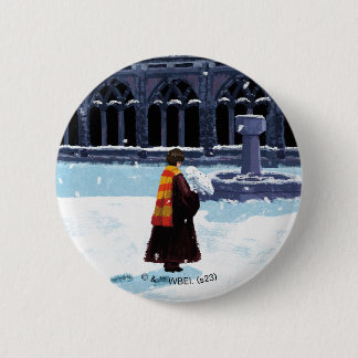 HARRY POTTER™ & Hedwig in HOGWARTS™ Courtyard 2 Inch Round Button