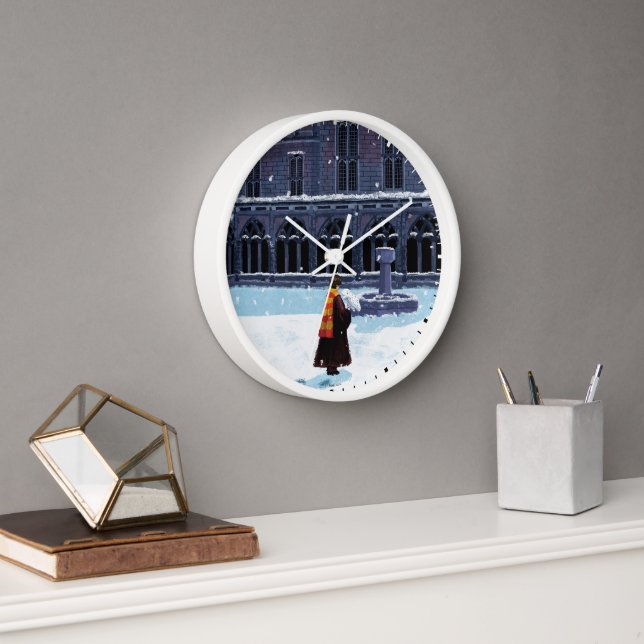 HARRY POTTER™ & Hedwig in HOGWARTS™ Courtyard Clock (Office)