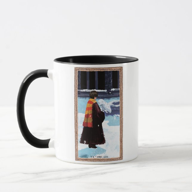 HARRY POTTER™ & Hedwig in HOGWARTS™ Courtyard Mug (Left)
