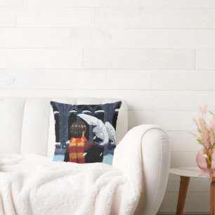 HARRY POTTER™ & Hedwig in the Snow Throw Pillow