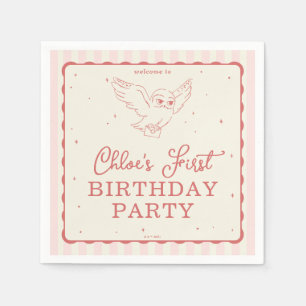 Harry Potter Hedwig Pink Magical Birthday Napkin