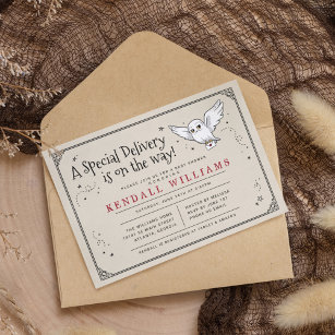 Harry Potter   Hedwig Special Delivery Baby Shower Invitation