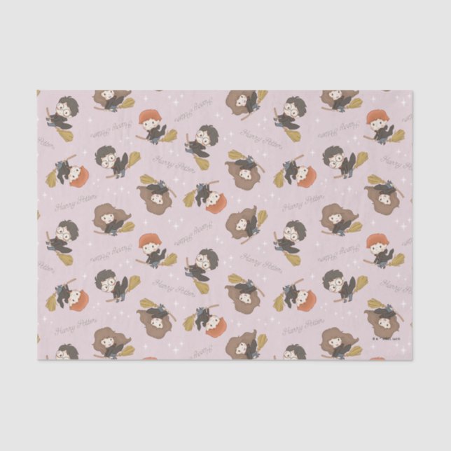 HARRY POTTER™, Hermione, & Ron Flying Pattern Tissue Paper (Front)