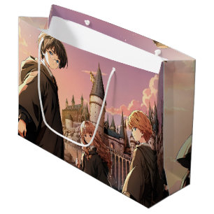 HARRY POTTER™ Hermione & Ron HOGWARTS™ Anime Scene Large Gift Bag