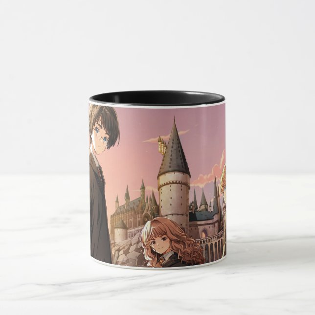 HARRY POTTER™ Hermione & Ron HOGWARTS™ Anime Scene Mug (Center)