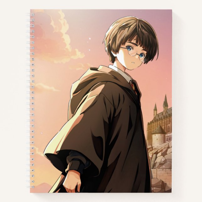 HARRY POTTER™ Hermione & Ron HOGWARTS™ Anime Scene Notebook (Front)