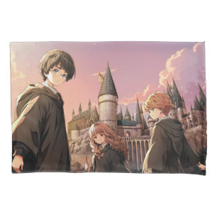 HARRY POTTER™ Hermione & Ron HOGWARTS™ Anime Scene Pillowcase