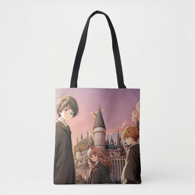 HARRY POTTER™ Hermione & Ron HOGWARTS™ Anime Scene Tote Bag (Front)