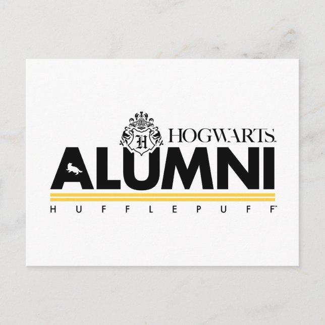 Harry Potter | HOGWARTS™ Alumni HUFFLEPUFF™ Postcard (Front)