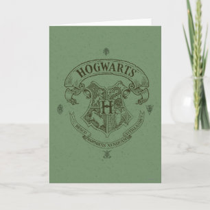 Harry Potter Hogwarts Banner Crest Card