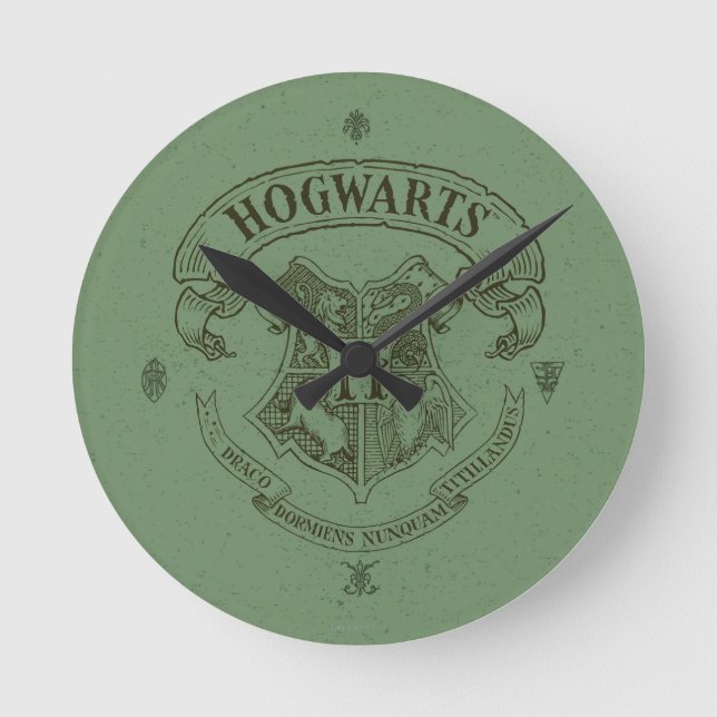 Harry Potter | Hogwarts Banner Crest Round Clock (Front)