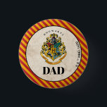 Harry Potter | Hogwarts Birthday Dad 1 Inch Round Button<br><div class="desc">Celebrate your child's birthday with these Hogwarts Crest buttons! Whether they're in Gryffindor, Slytherin, Hufflepuff, or Ravenclaw, your child and their friends can celebrate together with the Hogwarts School of Witchcraft and Wizardry Crest. Don't forget to send out the matching Hogwarts Crest invitations, and pair these buttons with matching totes...</div>