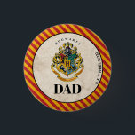 Harry Potter | Hogwarts Birthday Dad 1 Inch Round Button<br><div class="desc">Celebrate your child's birthday with these Hogwarts Crest buttons! Whether they're in Gryffindor, Slytherin, Hufflepuff, or Ravenclaw, your child and their friends can celebrate together with the Hogwarts School of Witchcraft and Wizardry Crest. Don't forget to send out the matching Hogwarts Crest invitations, and pair these buttons with matching totes...</div>