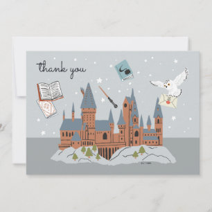 Harry Potter Hogwarts Castle Baby Shower Thank You Card