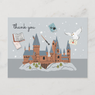 Harry Potter Hogwarts Castle Baby Shower Thank You Postcard