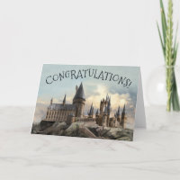 Harry Potter Hogwarts Castle Congratulations