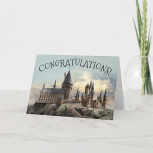 Harry Potter Hogwarts Castle Congratulations Card