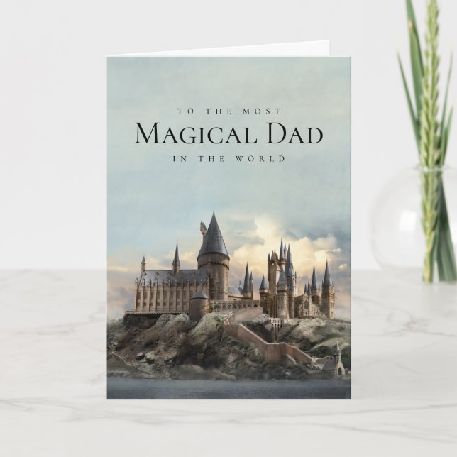 Harry Potter Hogwarts Castle Father's Day Card (Front)