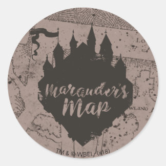 Harry Potter | HOGWARTS™ Castle Marauder's Map Classic Round Sticker