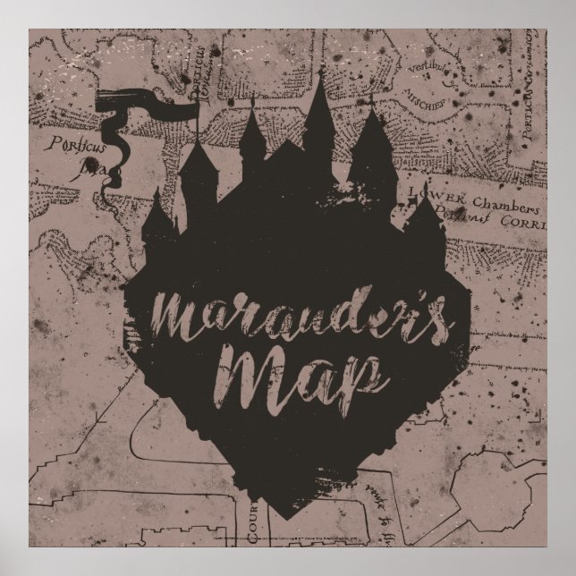 Harry Potter | HOGWARTS™ Castle Marauder's Map Poster (Front)