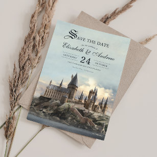 Harry Potter   Hogwarts Castle Save the Date Invitation