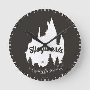 Harry Potter   HOGWARTS™ Castle Typography Round Clock