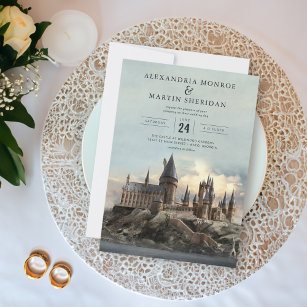Harry Potter   Hogwarts Castle Wedding Invitation