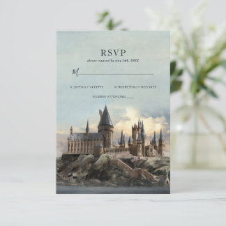 Harry Potter | Hogwarts Castle Wedding RSVP Card