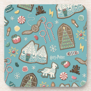HARRY POTTER™ HOGWARTS™ Christmas Cookie Pattern Coaster
