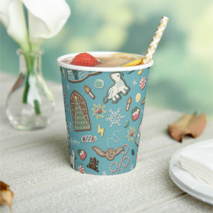 HARRY POTTER™ HOGWARTS™ Christmas Cookie Pattern Paper Cups