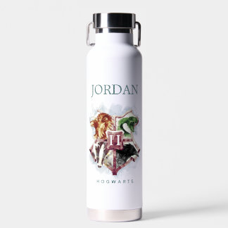 Harry Potter | HOGWARTS™ Crest | Add Your Name Water Bottle
