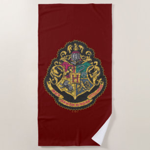 Harry Potter   Hogwarts Crest Beach Towel