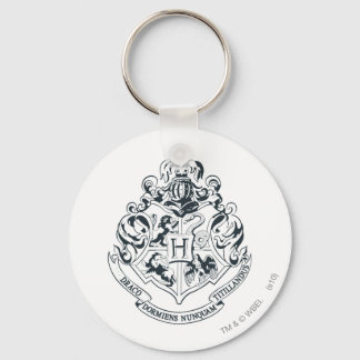 Harry Potter | Hogwarts Crest - Black and White Keychain