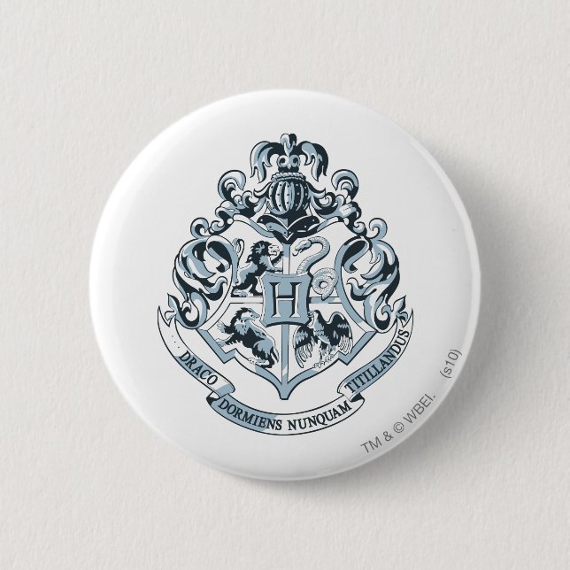 Harry Potter | Hogwarts Crest - Blue 2 Inch Round Button (Front)
